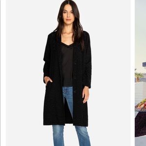 Johnny Was Black Coat Size 12 Like New! 41 inches